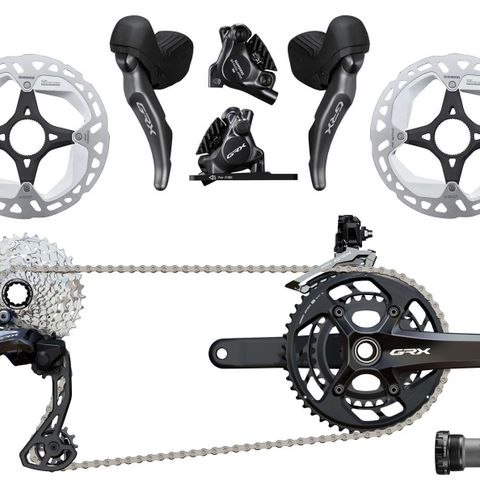 Shimano GRX RX820 2x12 Group Disc 160/160mm