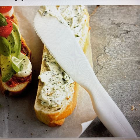 Tupperware Sandwich Spreader Kniv. Hvit.Helt ny. Sender gjerne