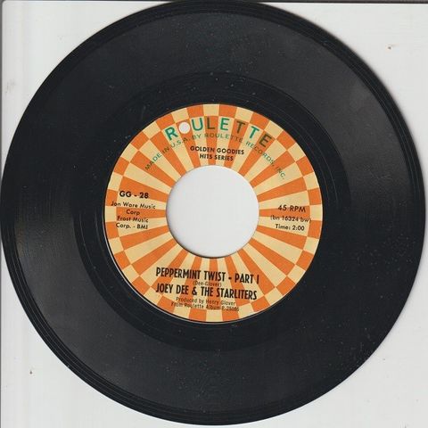 Joey Dee & The Starliters " Peppermint Twist - Part 1/...Part 2 " Single kr 25