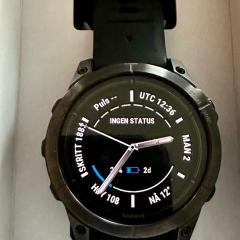 Garmin Epix Pro Sapphire (Gen 2) 47 mm sort. AMOLED skjerm.