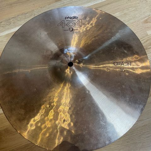 PAISTE 404 crash symbal 16 tommer