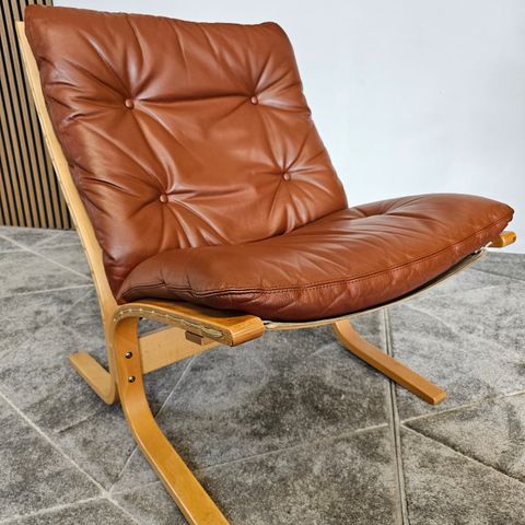 Siesta Classic model SIE 302 lenestol i cognac skinn