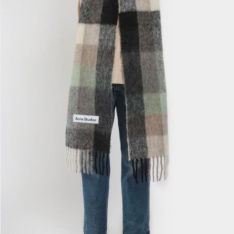 Acne Studios Mohair checked scarf