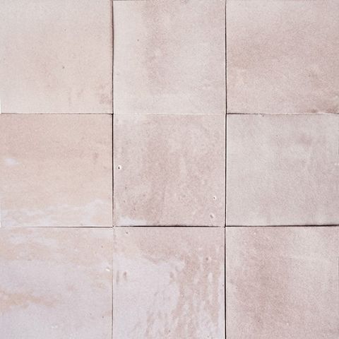 Zellige Fliser "Dusty Pink" 10cm x 10cm x 1.1/1.2cm - 11.5 sq m total