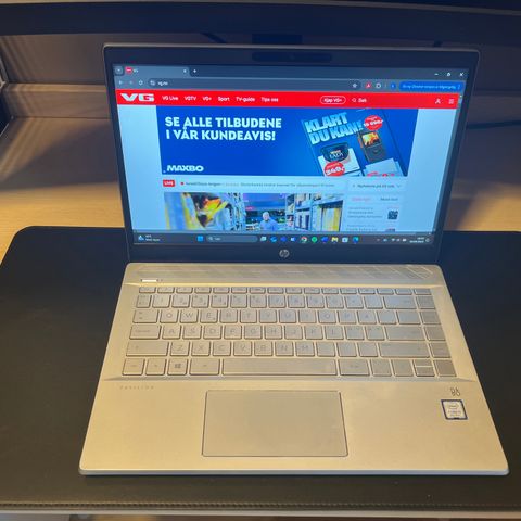 HP Pavilion bærbar m/innebygde B&O høytalere