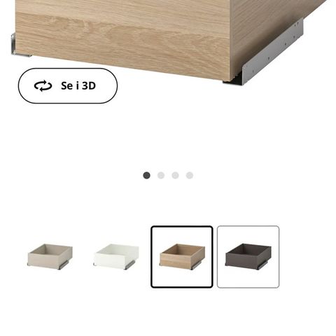 IKEA komplement skuff, til PAX