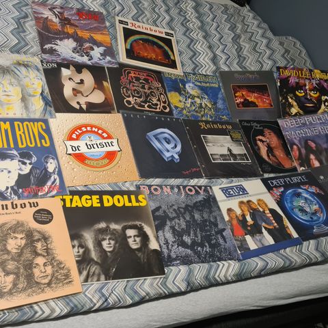 20 LP Heavy Metal/Rock selges samlet