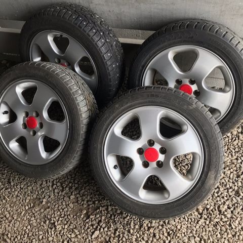 4 stk vinterdekk 185x55x15 passe VW golf