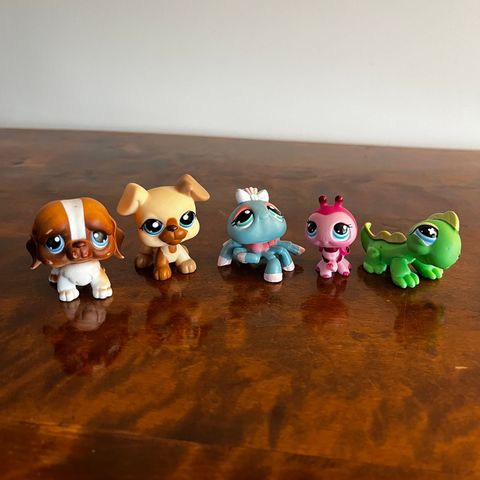 Vintage «Littlest Pet Shop» figurer