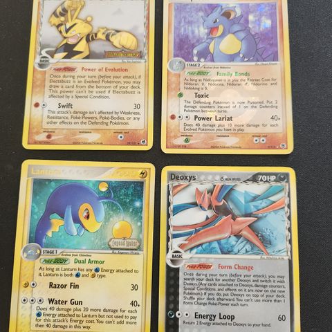 Gamle Holo/Rev Pokémon Kort