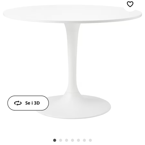 Rundt bord fra IKEA