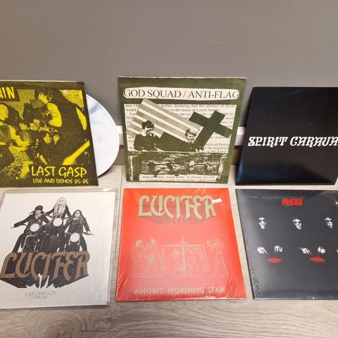 LP singler! Rock, Metal, Punk, Hardcore, norskpresser + div annet selges.