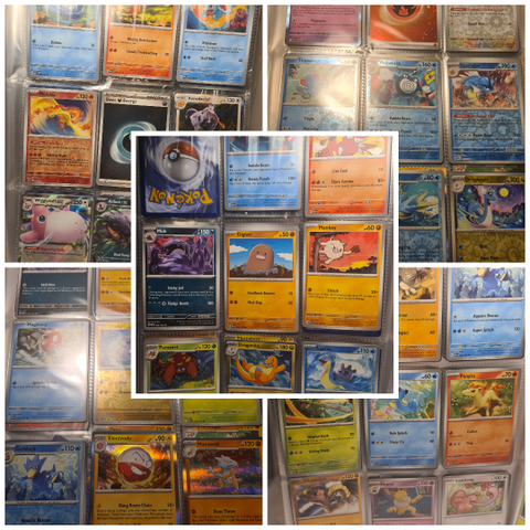 Samling med ca 160 stk Pokemon 151 Samlekort - Mye Holo