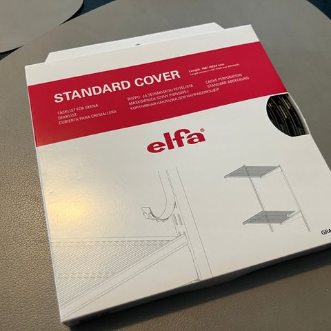 Elfa Dekklist til skinne 4224 mm Graphite