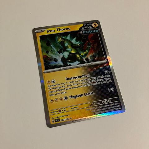 Pokemon Temporal Forces Iron Thorns 062/162 Reverse Holo