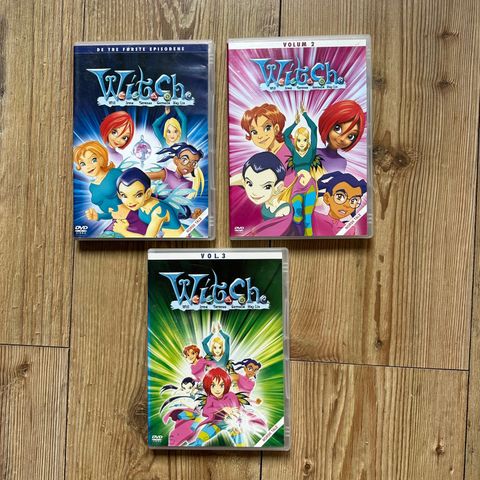 W.i.t.c.h. Vol 1 - 3 DVDer med Norsk tale