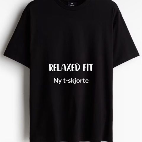 Ny t-skjorte relaxed fit