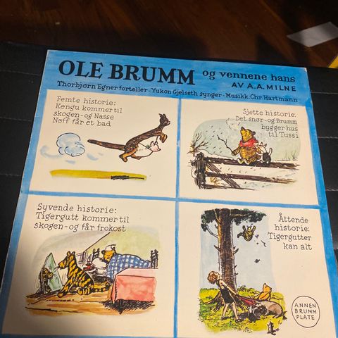 Thorbjørn Egner ** Ole Brumm Og Vennene Hans ** LP ** Annen Plate