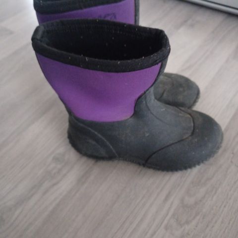 Sorte og lilla Dock boots str 29