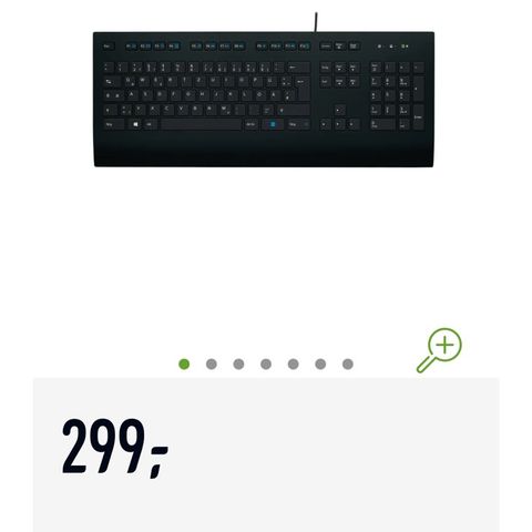 Logitech tastatur - helt ubrukt, ny i eske