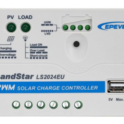 EP Solar LandStar LS2024EU, laderegulator 20A