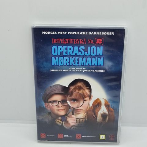 Detektivbyrå nr. 2, Operasjon Mørkemann. Dvd