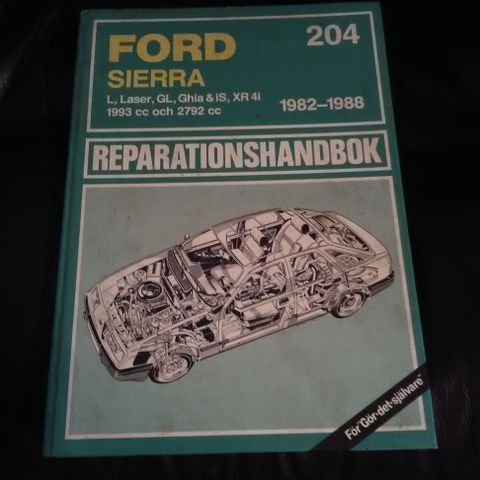 Ford Sierra 1982 - 1988   Reparationshandbok