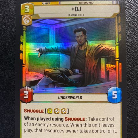 Dj legendary foil Star wars unlimited samlekort