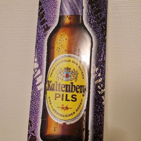 Kaltenberg Pils, metall skilte