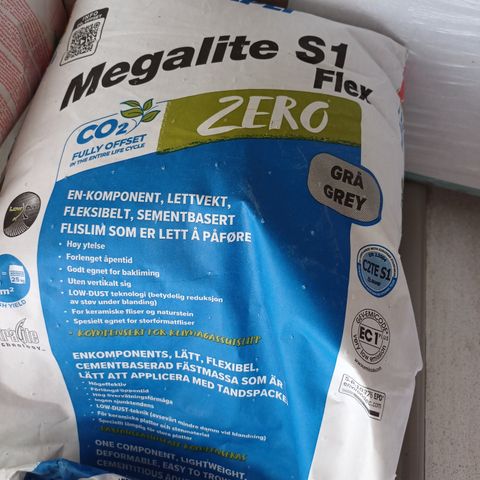 Megalite S1 Flex zero (grå) fliselim