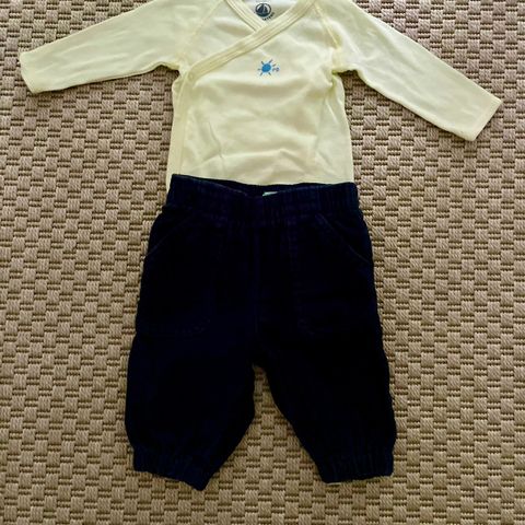 PETIT BATEAU/ BENETTON - babyklær str. 60