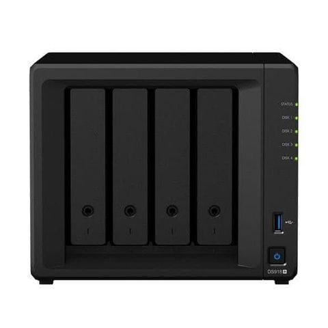 Synology NAS DS918+ 4-bay 4GB     med     Seagate IronWolf 4TB 3.5'' NAS HDD.