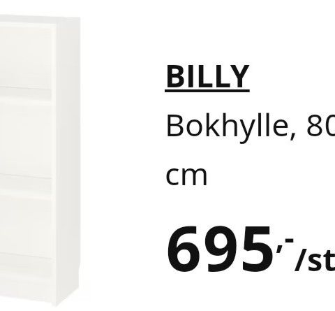 Ikea Billy lav