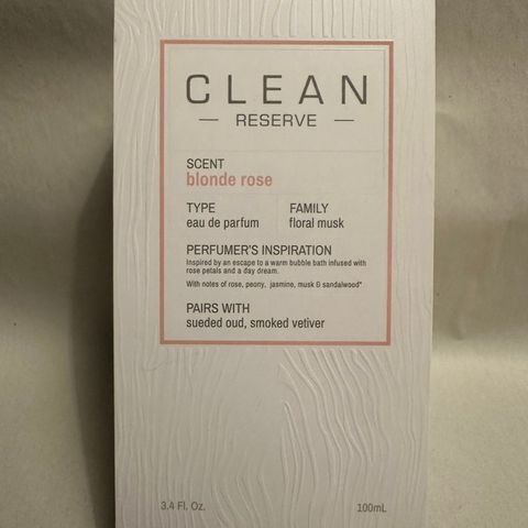 Nydelig duft: Blonde Rose EdP fra Clean Reserve 100ml