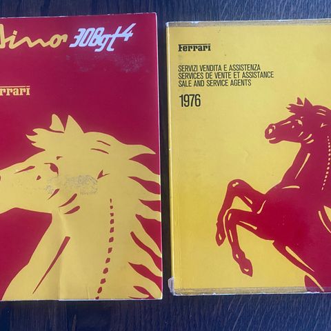 Ferrari Instruksjonsbok autentisk fra 1976