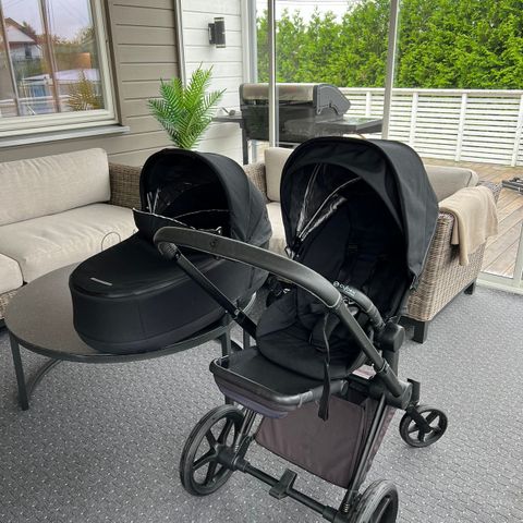 Cybex Priam Platinium line m/Mattblack understell