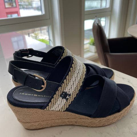 Tommy Hilfiger sandaler, kilehæl, sko, damesko, pensko