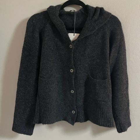 Cardigan med hette fra Transit Par Such Str 2 Small