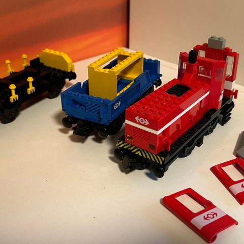 Lego tog - deler av 4563