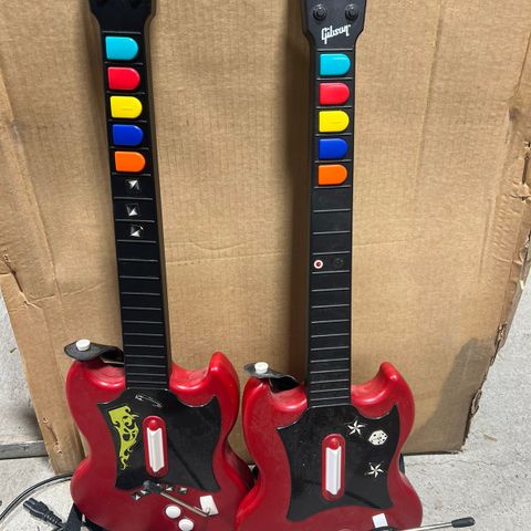 2 gitar hero gitarer til PS2