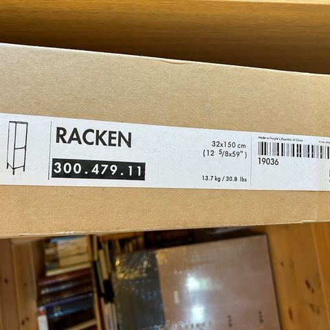 Flatpakket Ikea-skap - Racken 150 cm høyt