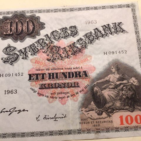 Sverige 100kr 1963