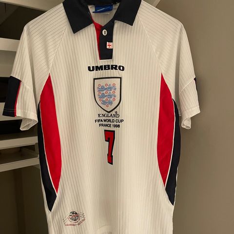 England drakt VM 1998 Beckham