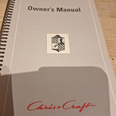 Chris Craft Owners Manual