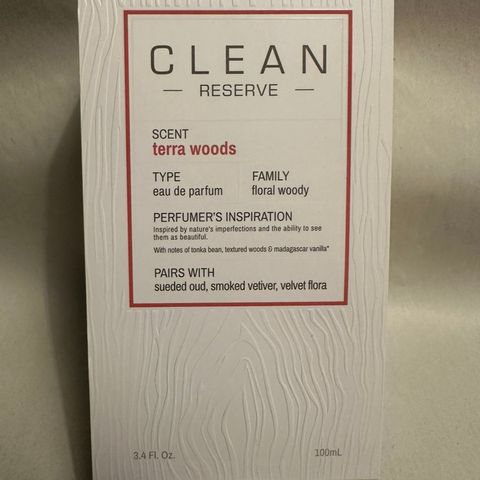 Nydelig duft: Terra Woods EdP fra Clean Reserve