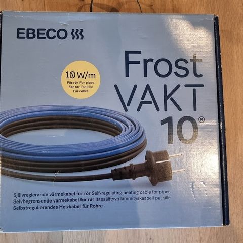 EBECO frostvakt/ frostsikringskabel 10 - 2 meter