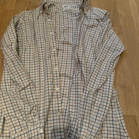 Giannetto Portofino flannel skjorte str 15.1/2/39 slim fit