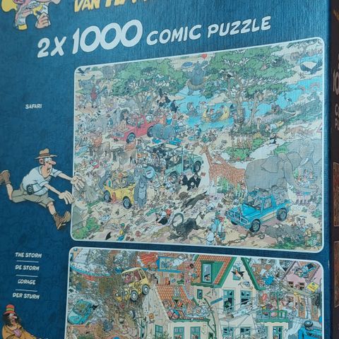 Puslespill  2×1000 pieces COMIC PUZZLE