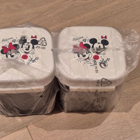 2 mini kvartett høy 1,2l disney mikke og minnie mus