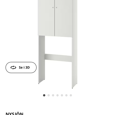 Skap til vaskemaskin fra IKEA